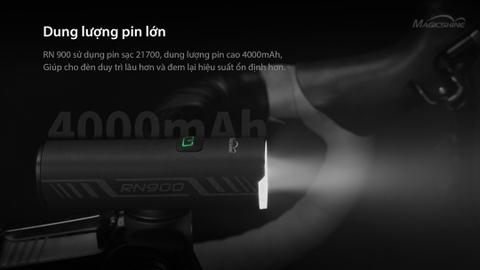 Đèn xe đạp MAGICSHINE RN900 sáng 900lm pin 4000mAh sạc USB-C powerbank