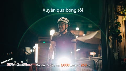 Đèn xe đạp MAGICSHINE RN 3000 2 LED độ sáng 3000 lumen pin 10000mAh