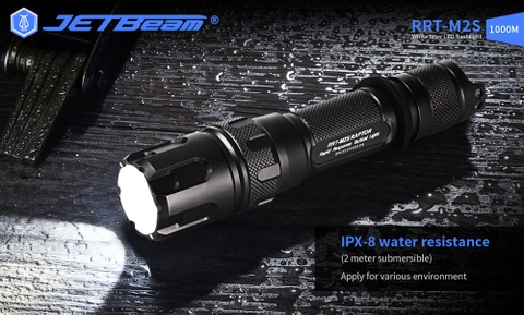 Đèn pin chiếu xa LEP JETBEAM RRT-M2S chiếu xa 1000m độ sáng 480m pin 21700
