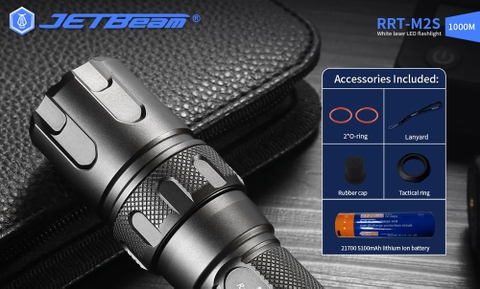 Đèn pin chiếu xa LEP JETBEAM RRT-M2S chiếu xa 1000m độ sáng 480m pin 21700