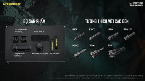 Công tắc điều khiển từ xa Nitecore RSW2i WL