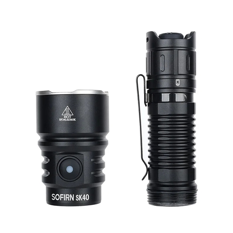 Đèn pin chiến thuật siêu sáng Sofirn SK40 sáng 3200 Lumens chiếu xa 580m sạc USB-C