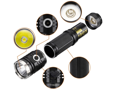 Đèn pin siêu sáng SOFIRN SP33 V3 độ sáng 3500lumen, chiếu xa 269m