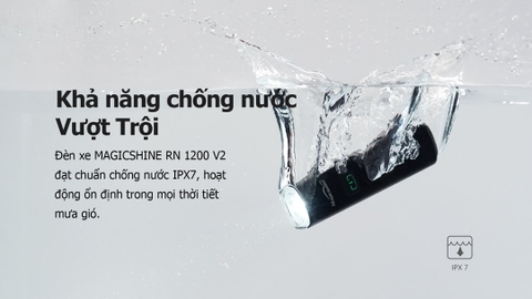 Đèn xe đạp MAGICSHINE RN 1200 V2 độ sáng 1200lm 5000mAh hỗ trợ đồng bộ ánh sáng FTR, powerbank