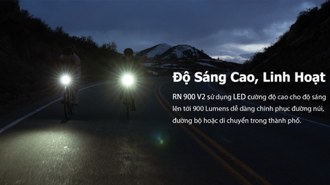 Đèn xe đạp MAGICSHINE RN 900 V2 độ sáng 900lm 4200mAh hỗ trợ đồng bộ ánh sáng FTR, powerbank