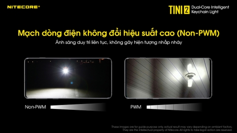 Đèn pin móc khóa NITECORE TINI2 độ sáng 500 lumens tầm chiếu xa 89m pin dung lượng 280mAh USB-C hiển thị OLED