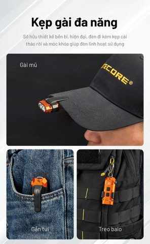 NITECORE TIP3 – Đèn pin móc khóa mini sáng 720 lm xa 92m, 3 nhiệt màu sáng, siêu nhẹ chỉ 30g