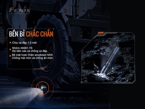 Đèn pin FENIX TK20R V2.0 độ sáng 3000 lumen chiếu xa 475m