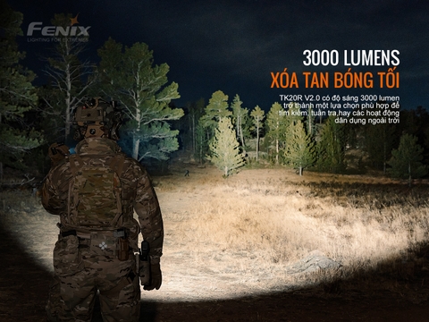 Đèn pin FENIX TK20R V2.0 độ sáng 3000 lumen chiếu xa 475m