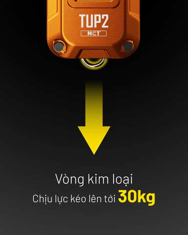 NITECORE TUP2 - Đèn pin móc khóa 1200 lumen 3 nhiệt màu màn OLED, sạc USB-C