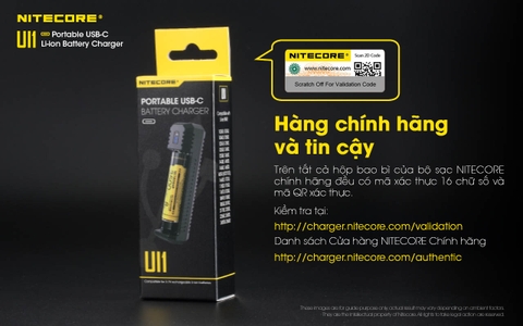 Sạc đơn NITECORE UI1 Đầu vào USB-C