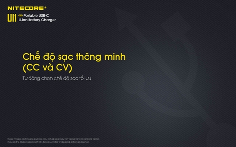 Sạc đơn NITECORE UI1 Đầu vào USB-C