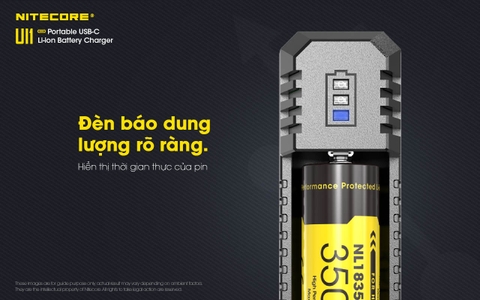 Sạc đơn NITECORE UI1 Đầu vào USB-C