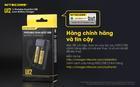 Sạc đôi Nitecore UI2 Đầu vào USB-C