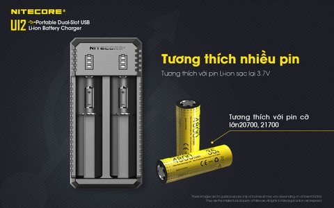 Sạc đôi Nitecore UI2 Đầu vào USB-C