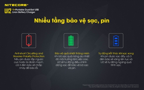 Sạc đôi Nitecore UI2 Đầu vào USB-C