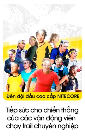 Đèn đội đầu NITECORE UT6 1600 lumen, 3 nhiệt màu, pin 4000mAh chuyên chạy trail