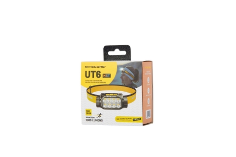 Đèn đội đầu NITECORE UT6 1600 lumen, 3 nhiệt màu, pin 4000mAh chuyên chạy trail