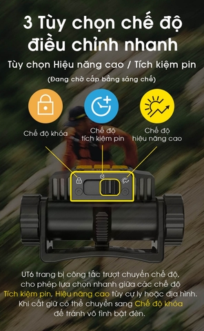 Đèn đội đầu NITECORE UT6 1600 lumen, 3 nhiệt màu, pin 4000mAh chuyên chạy trail