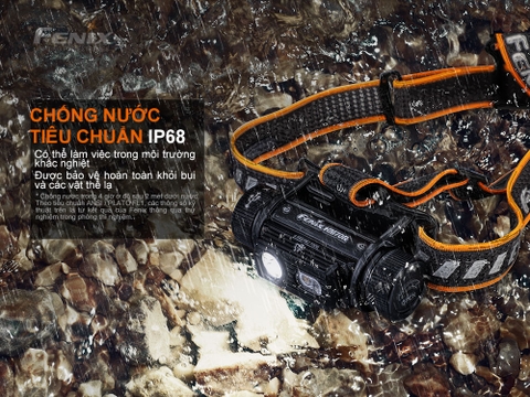 Đèn pin đội đầu FENIX HM70R độ sáng 1600 lumen chiếu xa 186m pin 21700 5000mAH sạc USB C