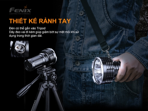Đèn pin chiếu xa FENIX LR50R V2.0 độ sáng 12000 lumen chiếu xa 950m
