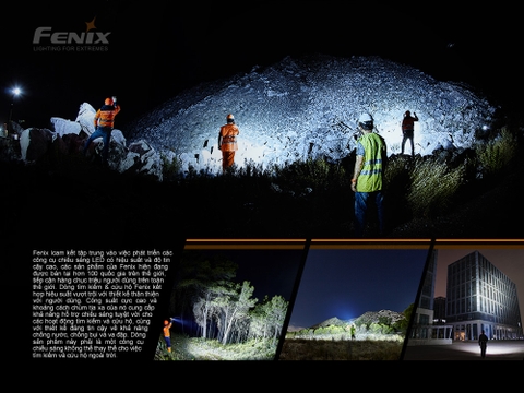 Đèn pin chiếu xa FENIX LR50R V2.0 độ sáng 12000 lumen chiếu xa 950m