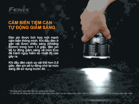 Đèn pin chiếu xa FENIX LR50R V2.0 độ sáng 12000 lumen chiếu xa 950m