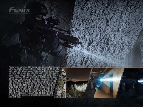 Đèn pin FENIX PD32 V2.0 độ sáng 1200 lumens chiếu xa 395m pin 18650