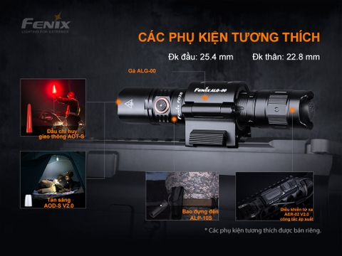 Đèn pin FENIX PD35 V3.0 độ sáng 1700 lumen chiếu xa 357m pin sạc 18650 2600mAh kèm theo