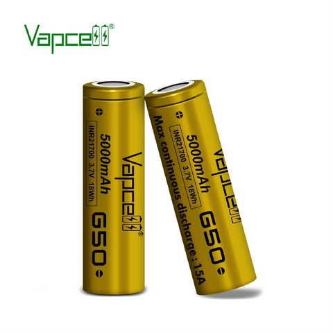 Pin sạc VAPCELL 21700 G50 dung lượng 5000mAh