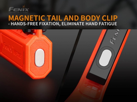 Đèn pin công nghiệp FENIX WF11E độ sáng 200 lumen chiếu xa 185m chống cháy nổ, đuôi nam châm , dùng 3 pin kiềm AA