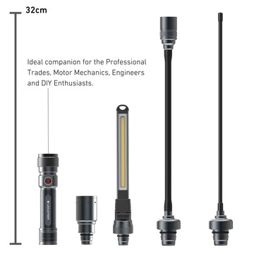 Đèn pin công nghiệp LEDLENSER Worker Friend độ sáng 280 lumen pin dung lượng 2500mAh USB-C