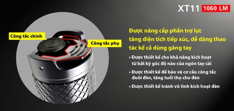 Đèn pin KLARUS XT11 CREE XM-L2 U2 độ sáng 1060lm chiếu xa 241m