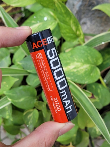 Pin sạc ACEBEAM 21700 5000mAh dòng xả 15A sạc USB