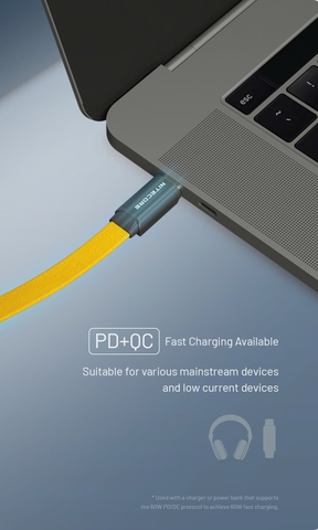 Cáp sạc NITECORE NLink10 – USB-C to C, sạc nhanh 60W