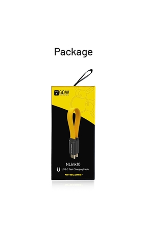 Cáp sạc NITECORE NLink10 – USB-C to C, sạc nhanh 60W