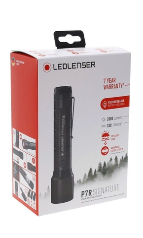 Đèn pin Ledlenser P7R Signature – 2000 lumen, chiếu xa 330m, pin sạc 21700, chống nước IP68