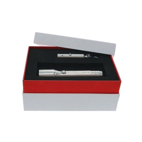 Đèn pin Ledlenser P7R Core & Đèn móc khoá V8 Stainless Steel bản thép (Phiên bản giới hạn)