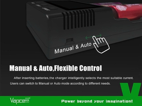 Sạc Vapcell S4 Plus V3.0 USB-C – 4 khe 3A, Test dung lượng, Repair, powerbank