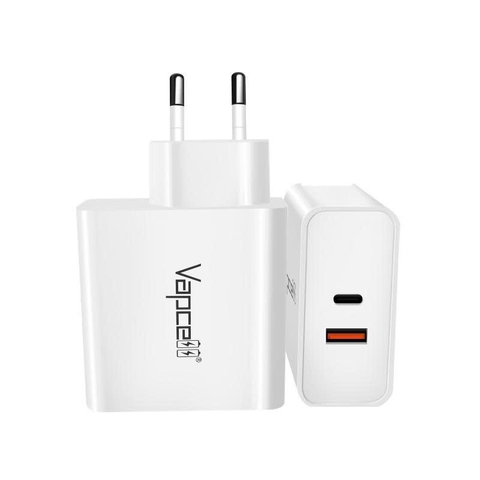 Củ sạc nhanh Vapcell P65 Adapter 65W – USB-C PD & USB-A QC