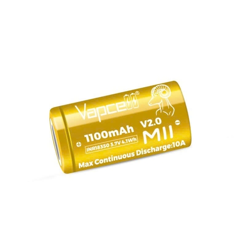 Pin sạc 18350 Vapcell M11 V2.0 – 1100mAh, 10A xả liên tục