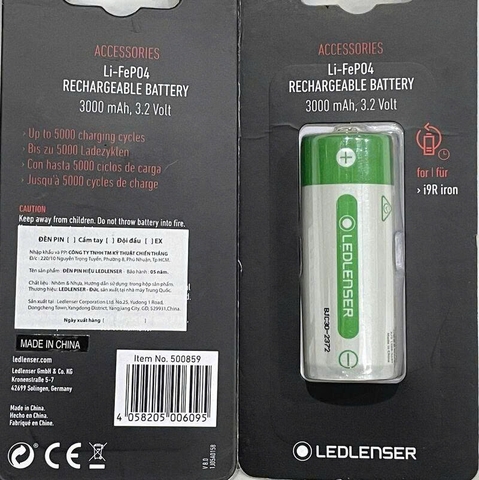 Pin sạc LEDLENSER 26650 i9RI Li-FePo4 dung lượng 3000mAh