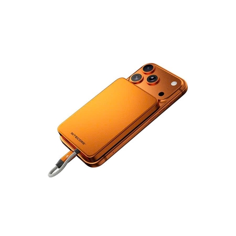 NITECORE POCKET 5 – Sạc dự phòng nam châm 5000mAh siêu mỏng 9mm, cáp USB-C tích hợp, sạc nhanh 22.5W