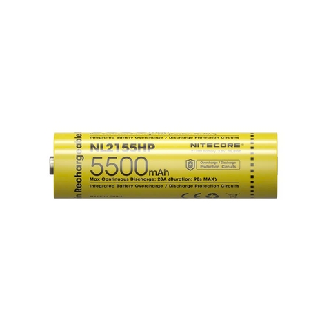 Pin sạc NITECORE NL2155HP dung lượng 5500mAh dòng xả tối đa 20A