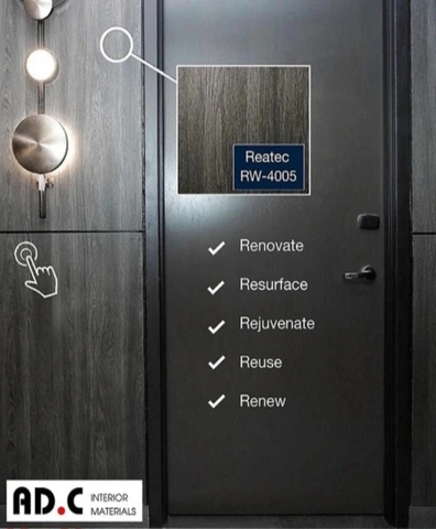 Film Decan Reatec Nhật Bản Trang Trí & Bảo Vệ Thang Máy – Chống Xước, Chống Bám Vân Tay