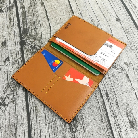 Ví đựng passport, hộ chiếu da bò handmade