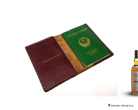 VNPP - Ví da passport handmade da bò