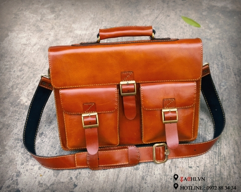 ZC80DVN - Cặp da nam handmade công sở da thật cao cấp Zachi Zachi