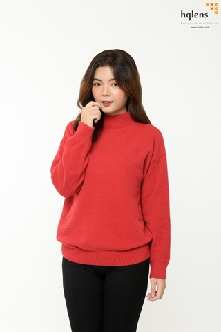 H2123 Áo len lông nữ DT cổ 5F trơn
