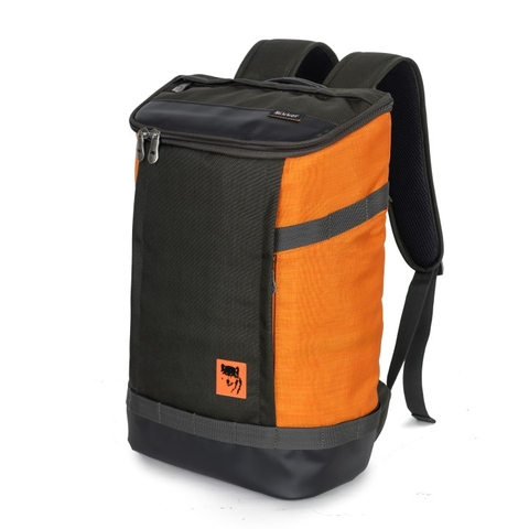 Mikkor The Irvin Backpack Charcoal/Orange